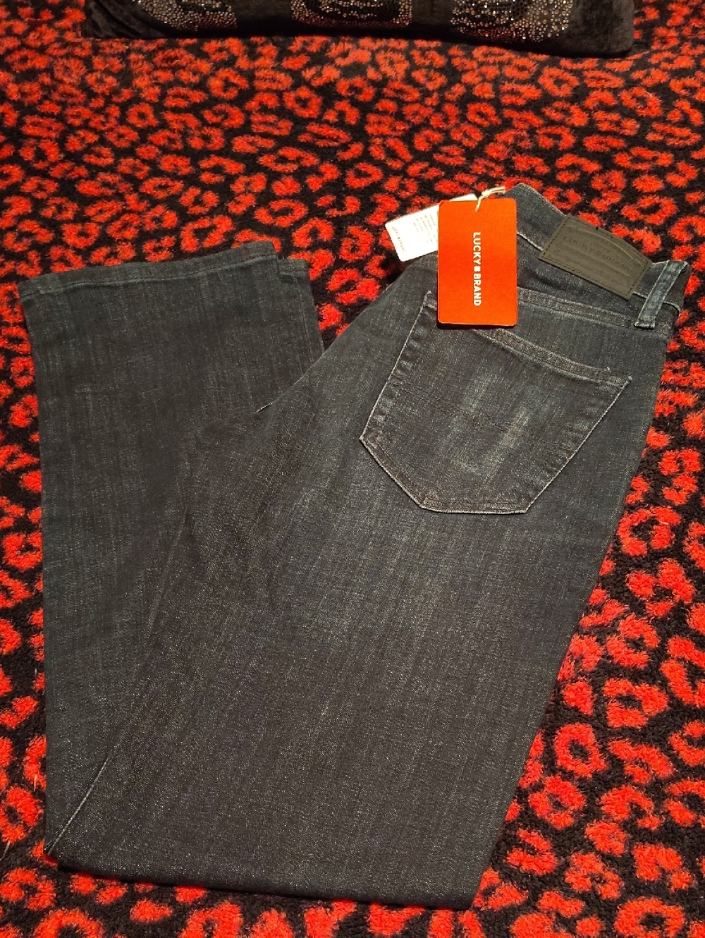 Lucky Brand Men’s Black Straight-Leg Jeans